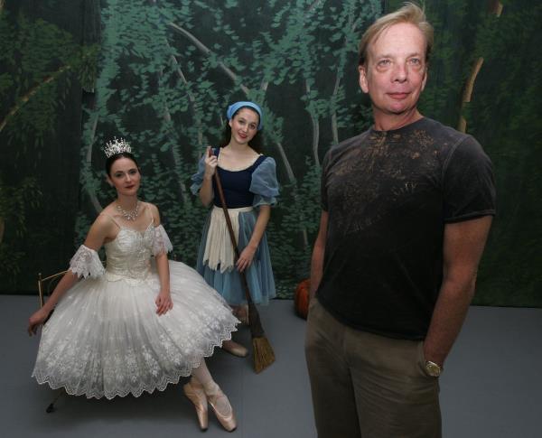 Winthrop Corey, artistic director for Mobile Ballet, right, stands with Lauren Woods, left, and Dailey Dexter, in costume for their roles in a 2011 production of 