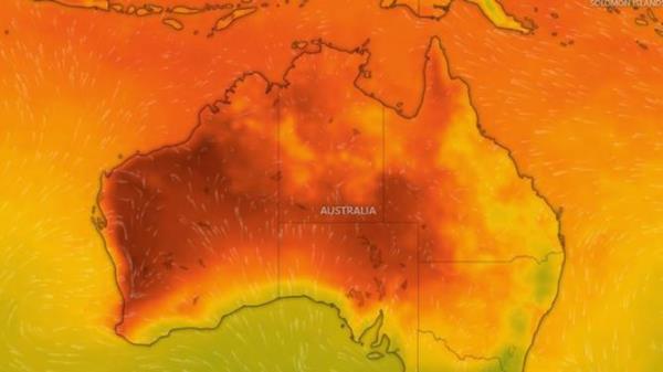 Heat in the west. Picture WeatherZone.JPG