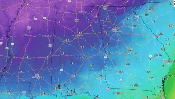 Tuesday-Wednesday lows