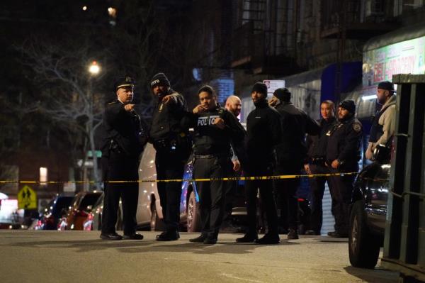 The scene wher<em></em>e a person was shot on Leland Avenue at Archer Street in Bronx, NY around 9:30 p.m. on January 11, 2024. 