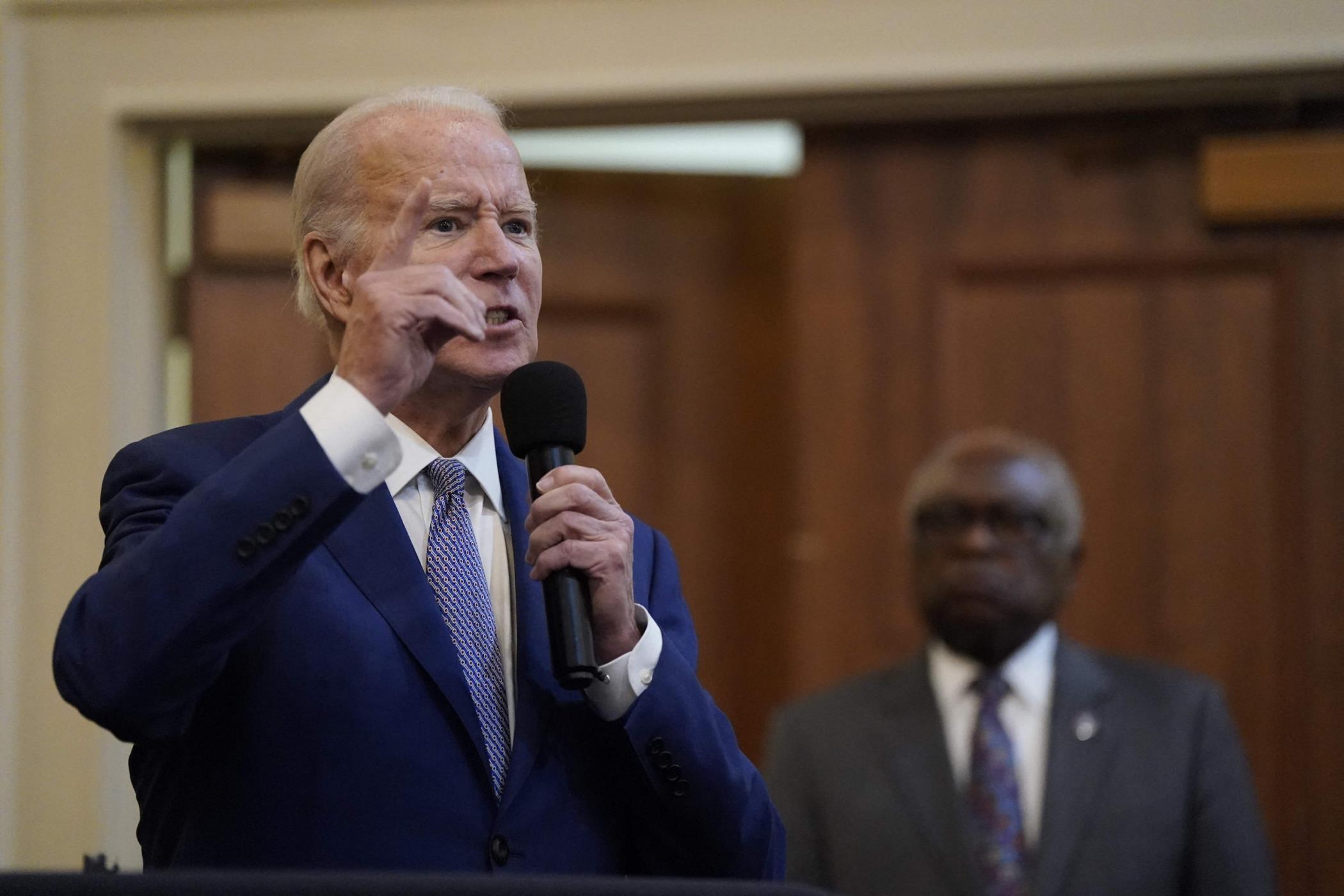 U.S. President Joe Biden speakst at a program in West Columbia, South Carolina, U.S., Jan. 28, 2024. (AFP Photo)