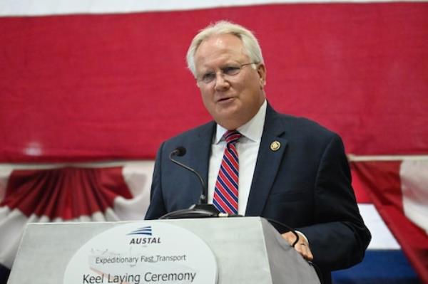 USNS Lansing keel laying ceremony