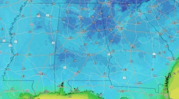 Friday morning lows