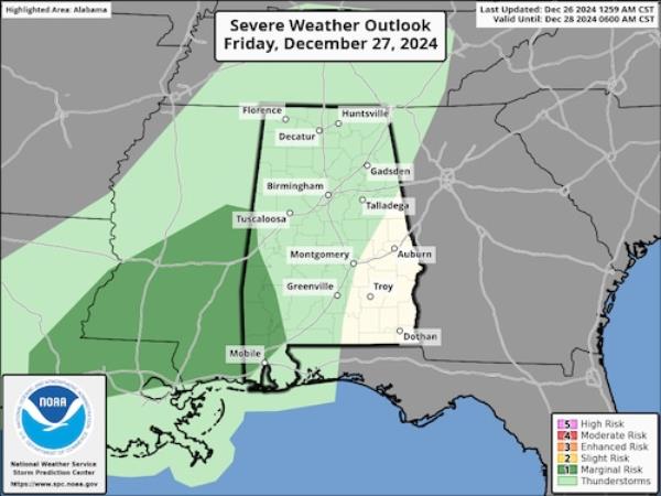 Friday severe outlook